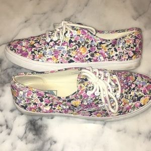 Floral Vans 8.5